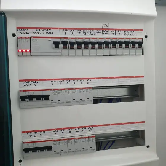 Panel elektrik me siguresa dhe pajisje mbrojtjeje