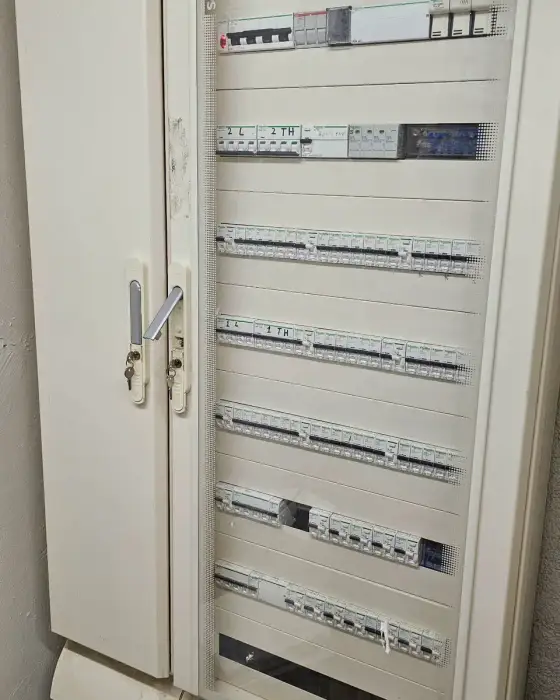 Panel elektrik me siguresa dhe pajisje mbrojtjeje